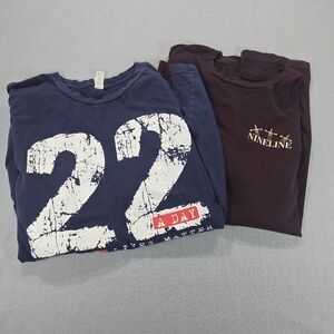 Nine Line Apparel Graphic T Shirts Set of 2 Mens Patriotic Military Tees XL